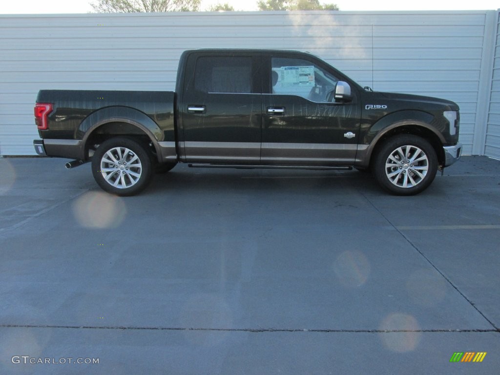 2015 F150 King Ranch SuperCrew - Green Gem Metallic / King Ranch Java/Mesa photo #3