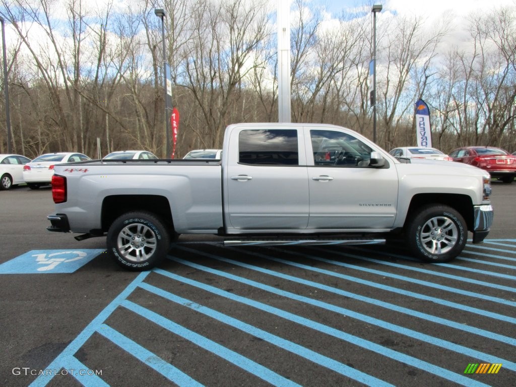 2016 Silverado 1500 LT Crew Cab 4x4 - Silver Ice Metallic / Jet Black photo #7