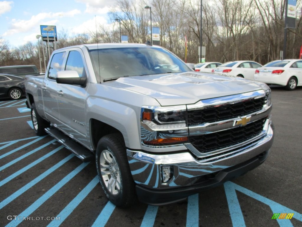 2016 Silverado 1500 LT Crew Cab 4x4 - Silver Ice Metallic / Jet Black photo #8