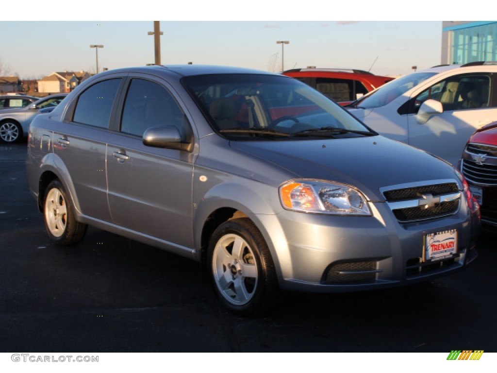 2007 Aveo LT Sedan - Icelandic Blue / Charcoal Black photo #2