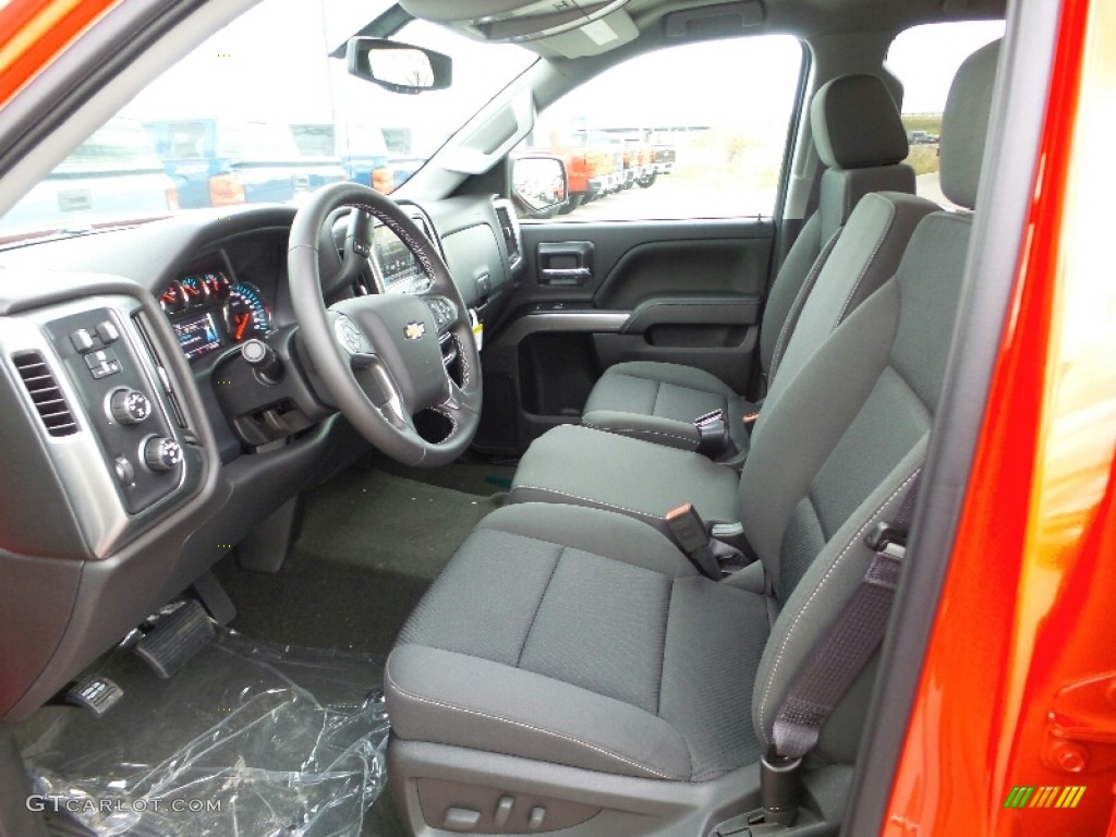 Jet Black Interior 2016 Chevrolet Silverado 1500 LT Double Cab 4x4 Photo #108854015