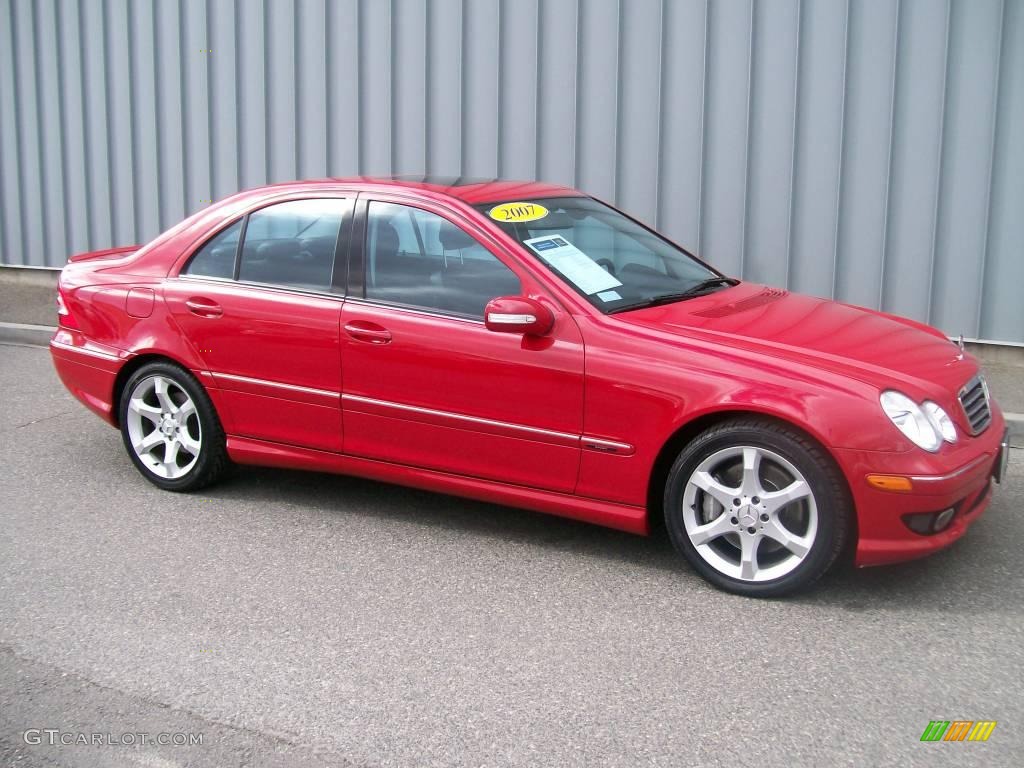 2007 C 230 Sport - Mars Red / Black photo #1