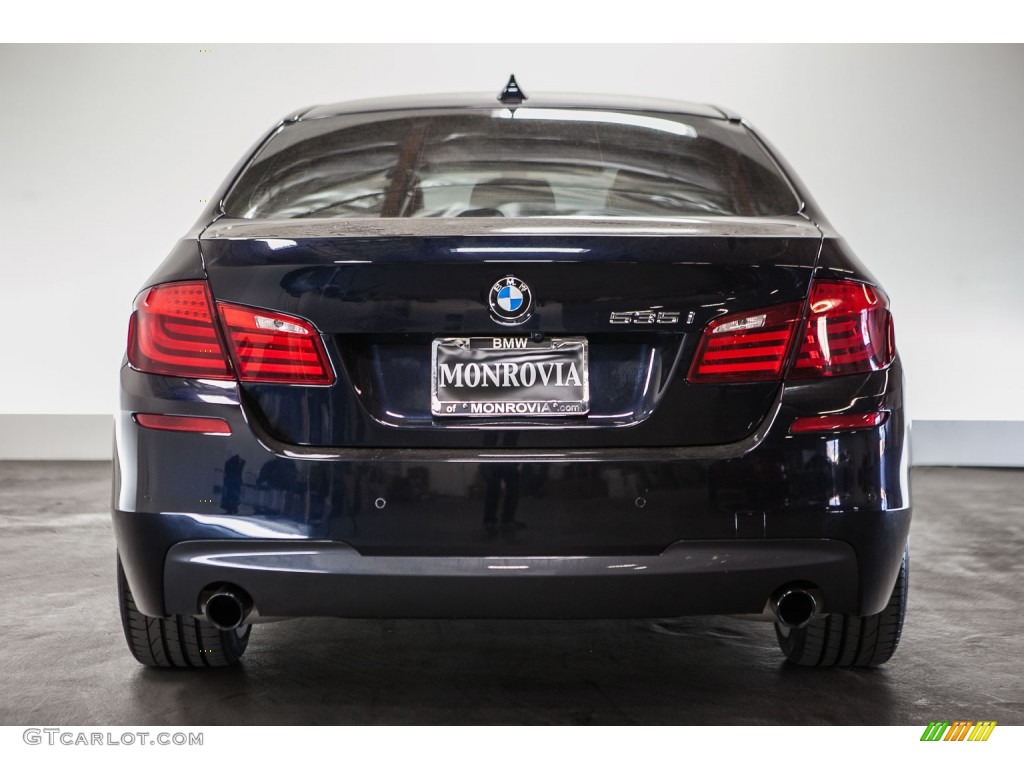 2013 5 Series 535i Sedan - Carbon Black Metallic / Oyster/Black photo #3