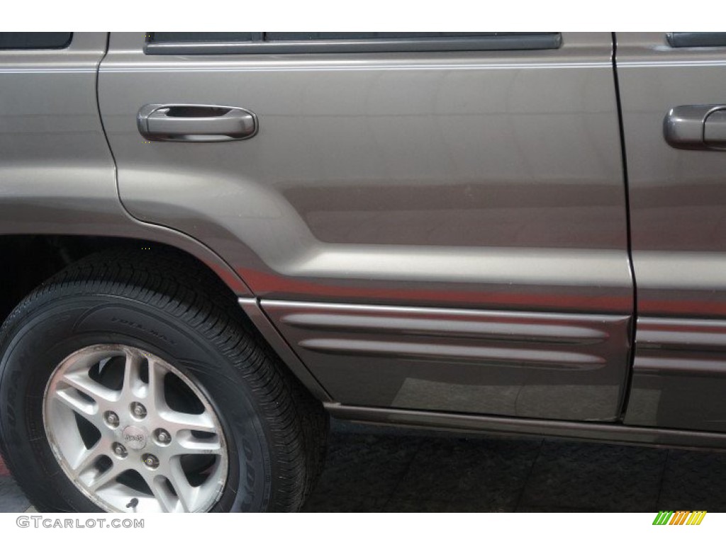 2000 Grand Cherokee Limited 4x4 - Taupe Frost Metallic / Agate photo #70