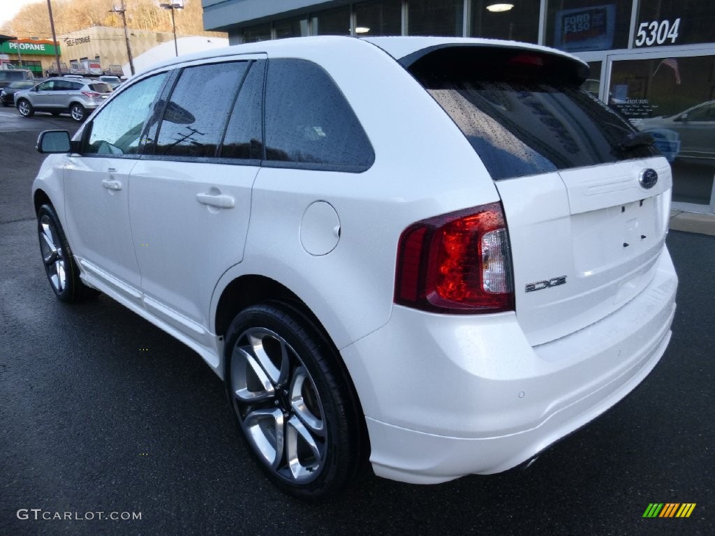 2014 Edge Sport AWD - White Platinum / Sport Charcoal Black/Silver Smoke Metallic photo #8