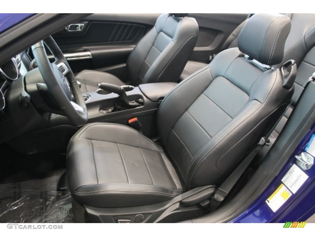 Ebony Interior 2016 Ford Mustang GT Premium Convertible Photo #108859638
