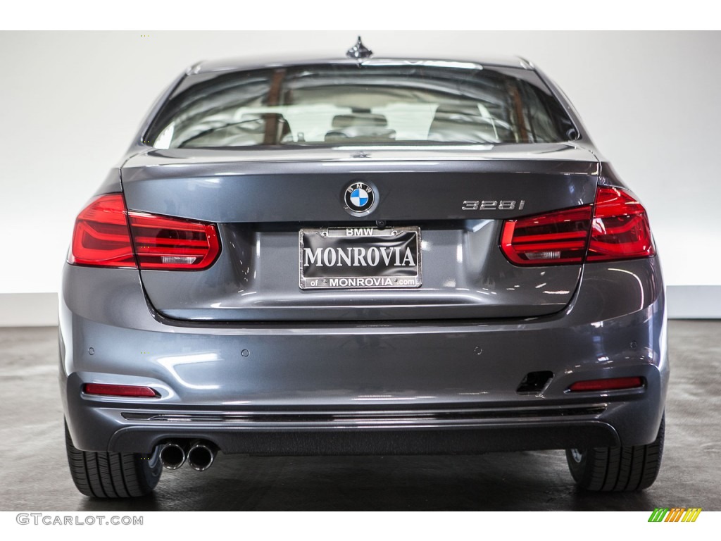 2016 3 Series 328i Sedan - Mineral Grey Metallic / Black photo #2
