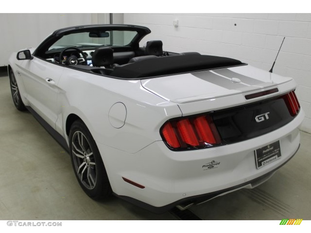 2016 Mustang GT Premium Convertible - Oxford White / Ebony photo #4