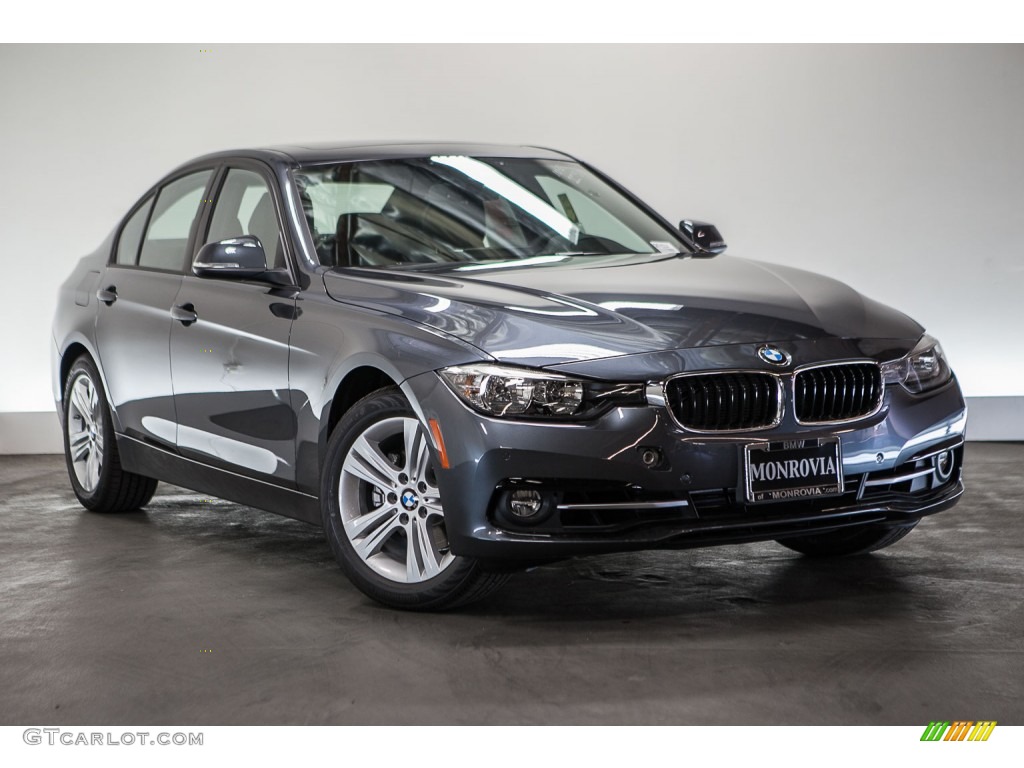 2016 3 Series 328i Sedan - Mineral Grey Metallic / Black photo #11