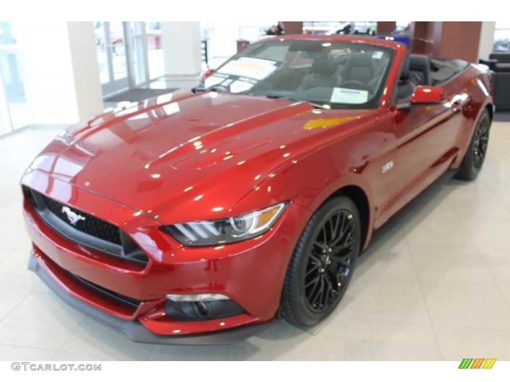 Ruby Red Metallic 2016 Ford Mustang GT Premium Convertible Exterior Photo #108860036
