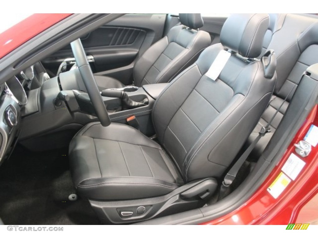 Ebony Interior 2016 Ford Mustang GT Premium Convertible Photo #108860075