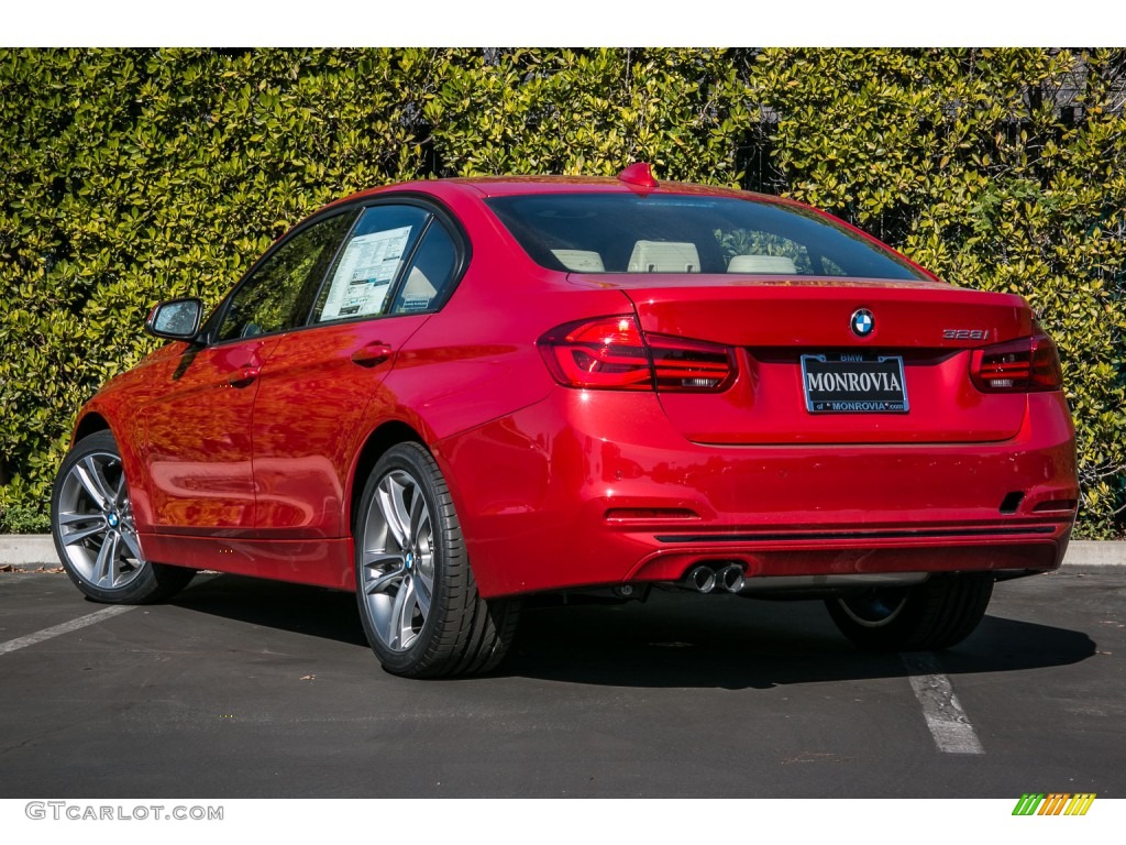 2016 3 Series 328i Sedan - Melbourne Red Metallic / Venetian Beige photo #3