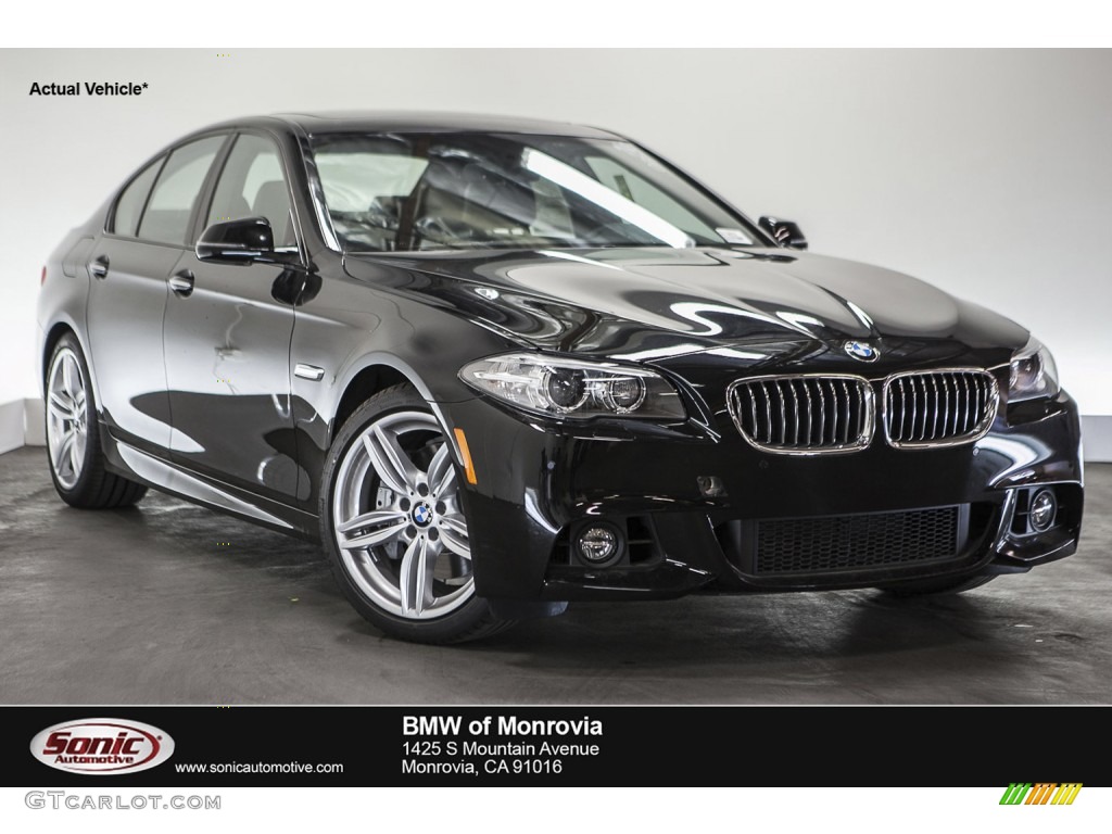 2016 5 Series 535i Sedan - Jet Black / Black photo #1