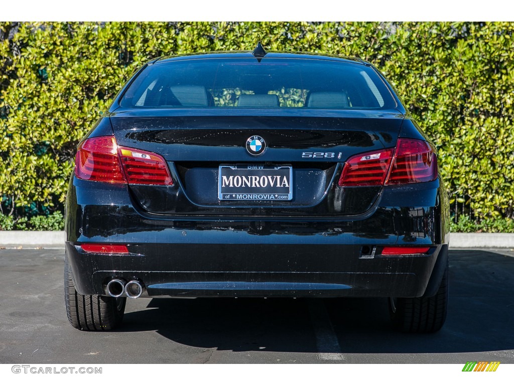 2016 5 Series 528i Sedan - Jet Black / Black photo #4