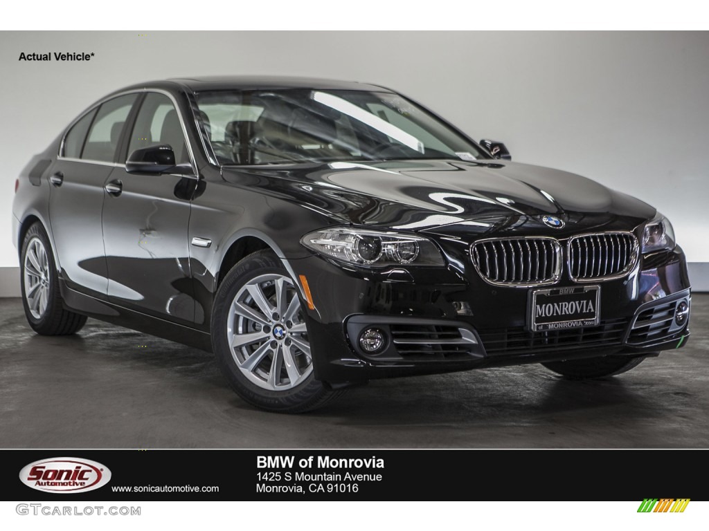 2016 5 Series 528i Sedan - Jet Black / Black photo #1