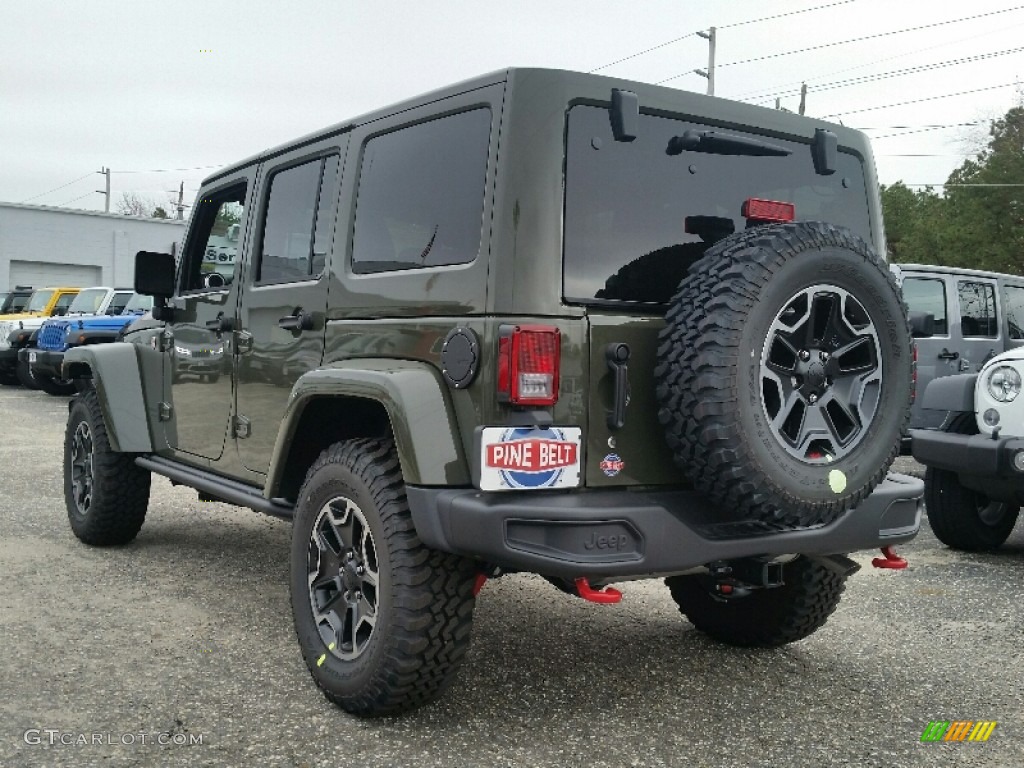 2016 Wrangler Unlimited Rubicon Hard Rock 4x4 - Tank / Black photo #4