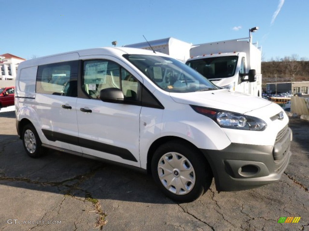 Frozen White Ford Transit Connect