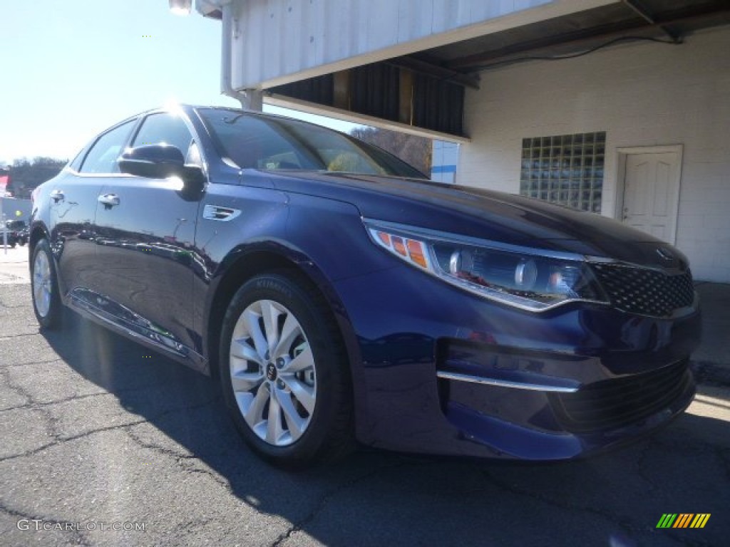 2016 Optima EX - Horizon Blue / Black photo #8