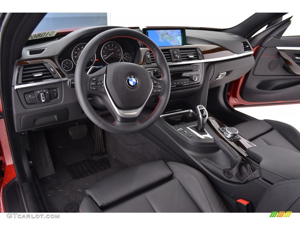 Black Interior 2015 BMW 4 Series 428i Coupe Photo #108872756