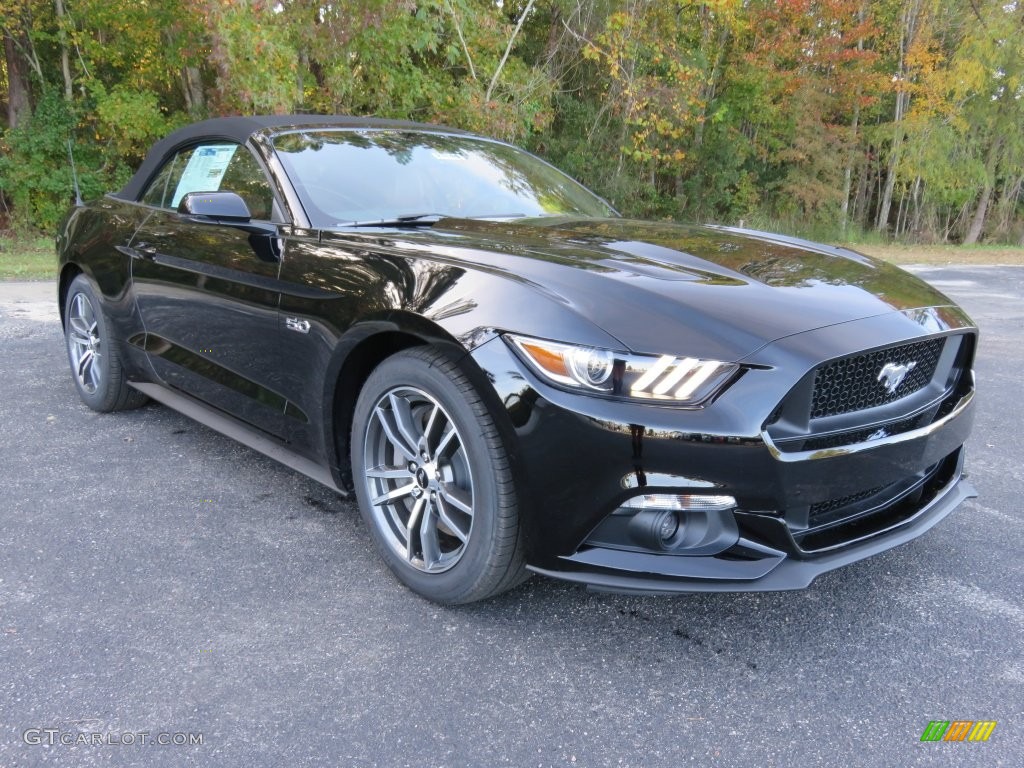 2016 Mustang GT Premium Convertible - Shadow Black / Dark Saddle photo #1