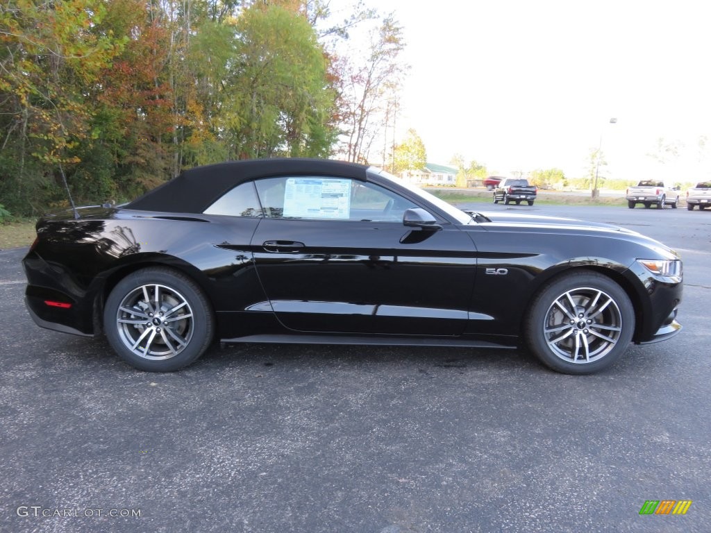 2016 Mustang GT Premium Convertible - Shadow Black / Dark Saddle photo #2