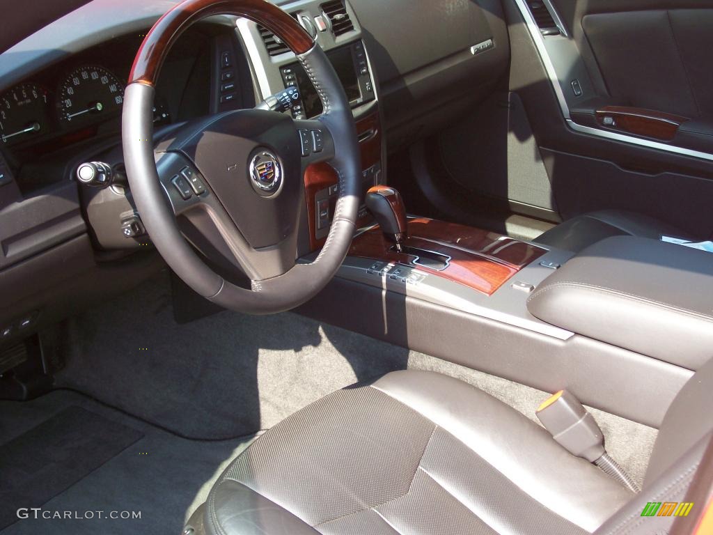 Ebony Interior 2007 Cadillac XLR Passion Red Limited Edition Roadster Photo #1088732