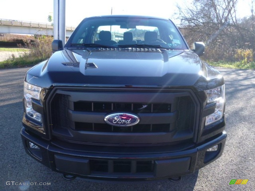 2016 F150 XL Regular Cab 4x4 - Shadow Black / Medium Earth Gray photo #9