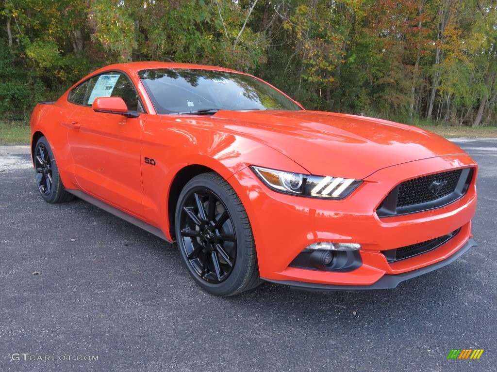 2016 Mustang GT Coupe - Competition Orange / Ebony photo #1