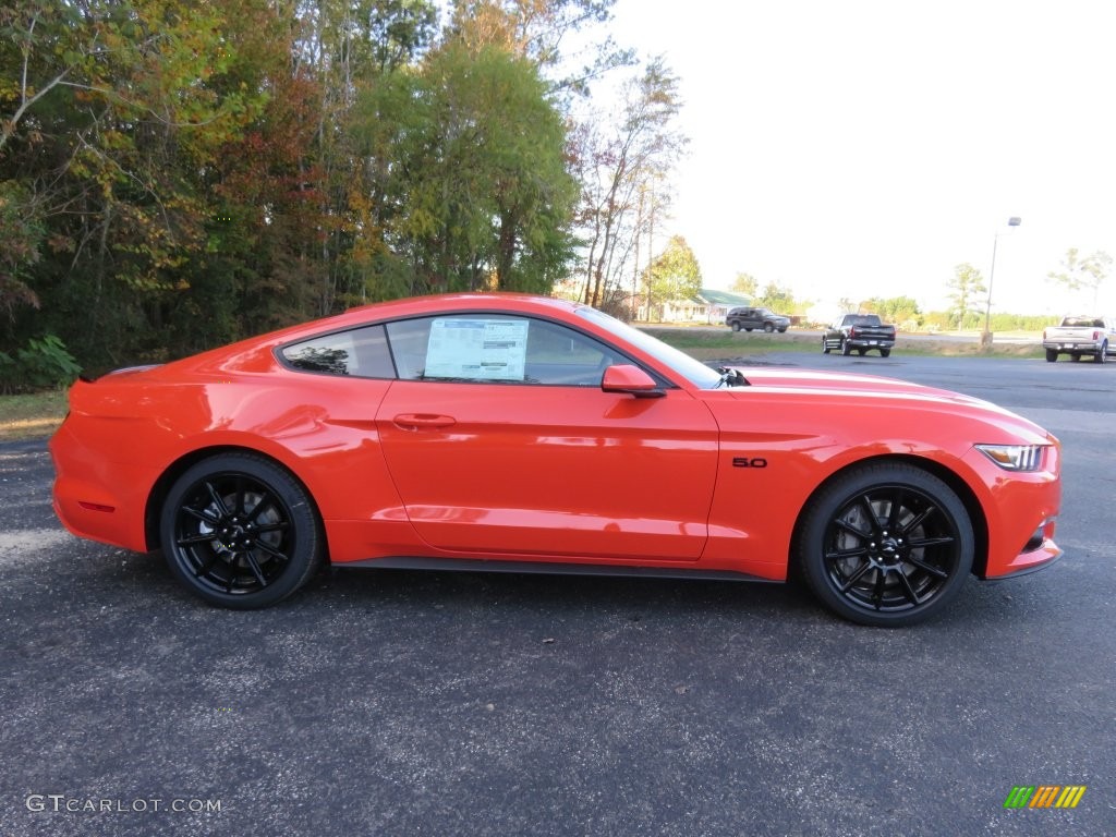 Competition Orange 2016 Ford Mustang GT Coupe Exterior Photo #108873935