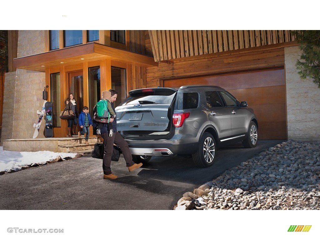 2016 Explorer XLT 4WD - Ingot Silver Metallic / Ebony Black photo #14