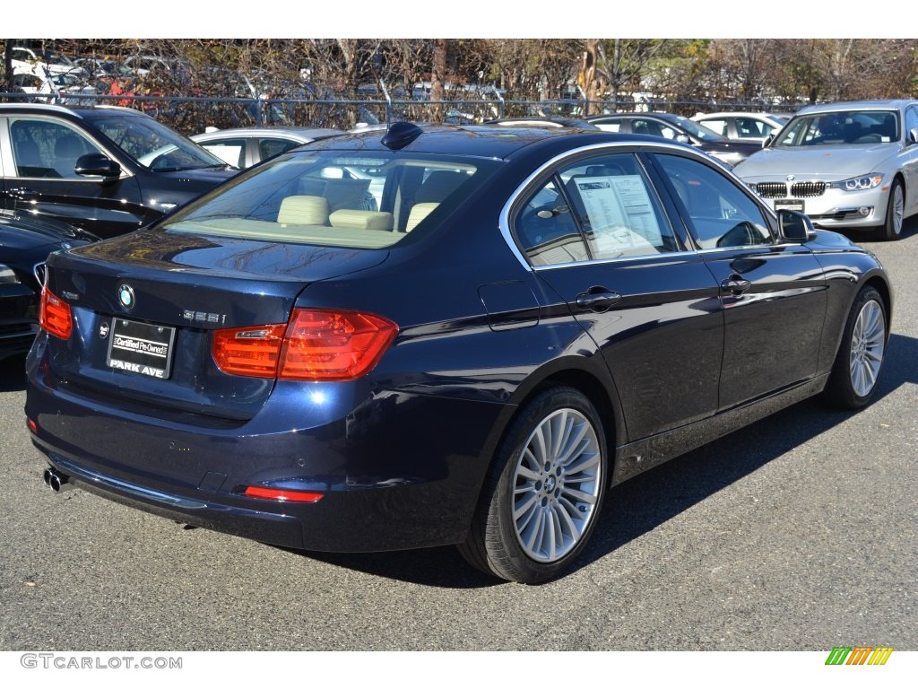 2013 3 Series 328i xDrive Sedan - Imperial Blue Metallic / Venetian Beige photo #3