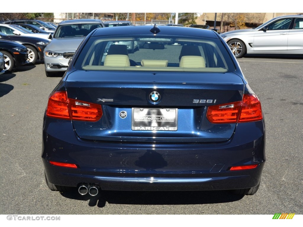 2013 3 Series 328i xDrive Sedan - Imperial Blue Metallic / Venetian Beige photo #4