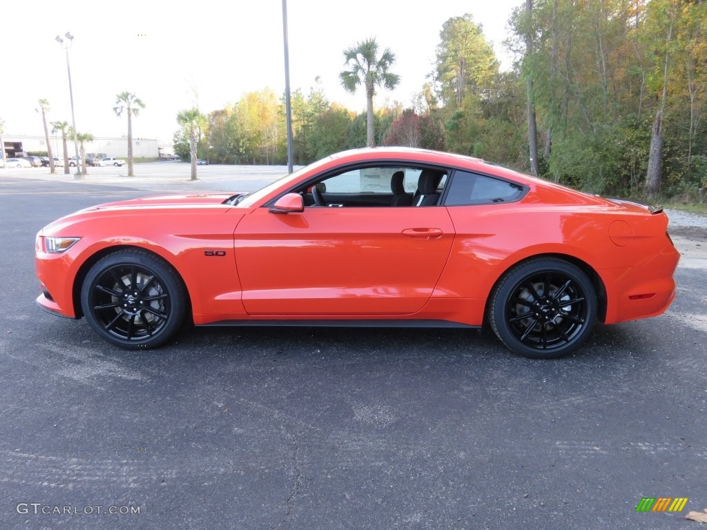 2016 Mustang GT Coupe - Competition Orange / Ebony photo #7