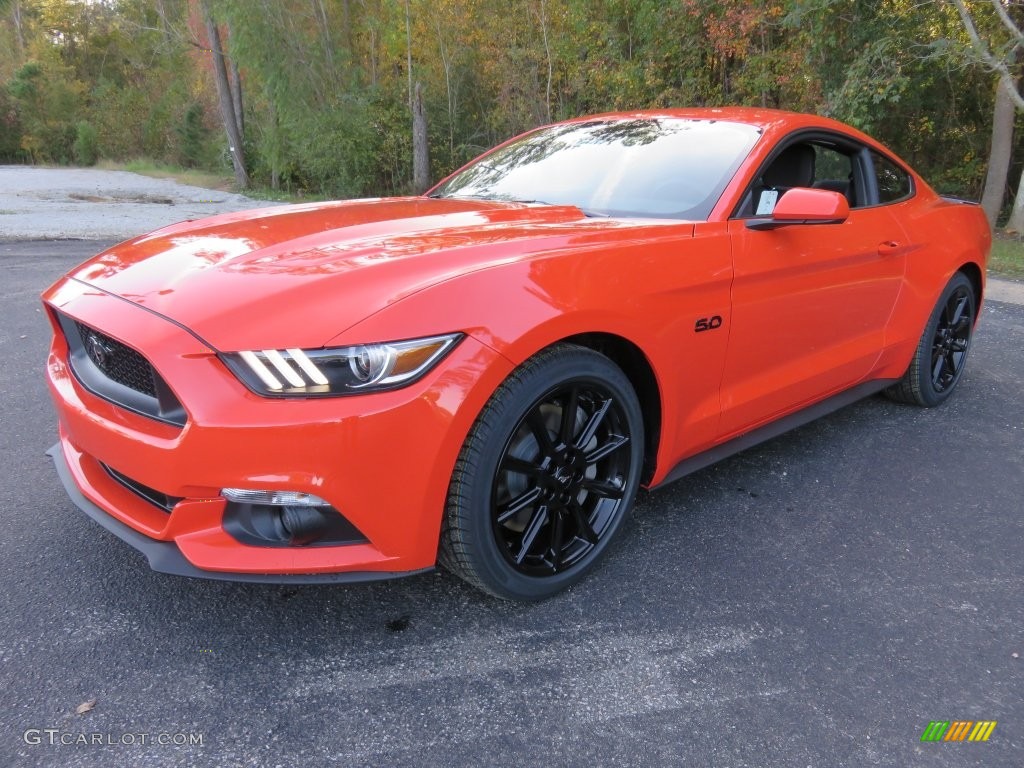 Competition Orange 2016 Ford Mustang GT Coupe Exterior Photo #108874103