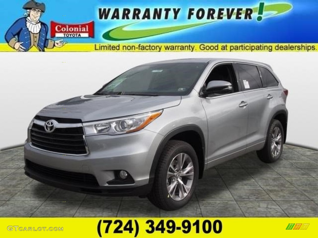 Silver Sky Metallic Toyota Highlander