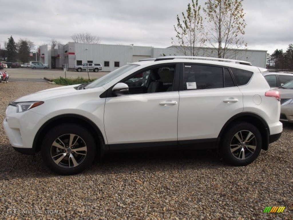 2016 RAV4 XLE AWD - Super White / Ash photo #2