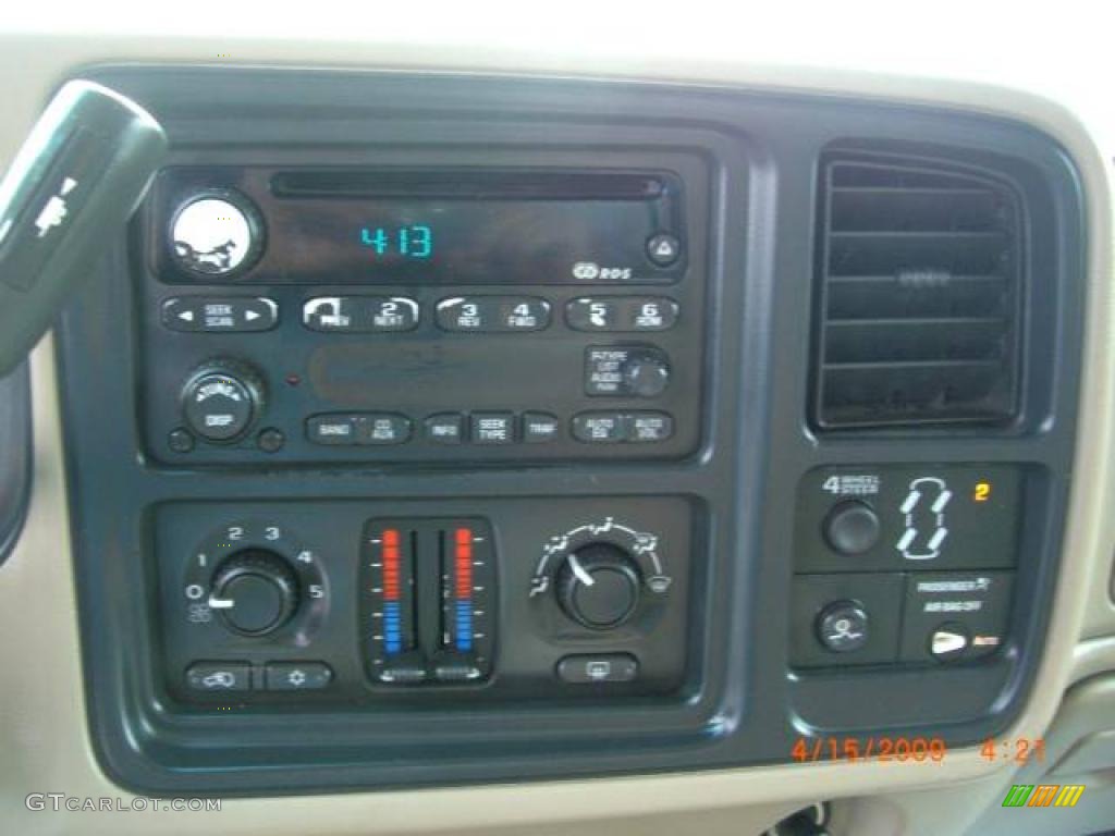 2003 Silverado 1500 LT Extended Cab 4x4 - Light Pewter Metallic / Tan photo #26