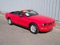 2007 Torch Red Ford Mustang V6 Deluxe Convertible  photo #1