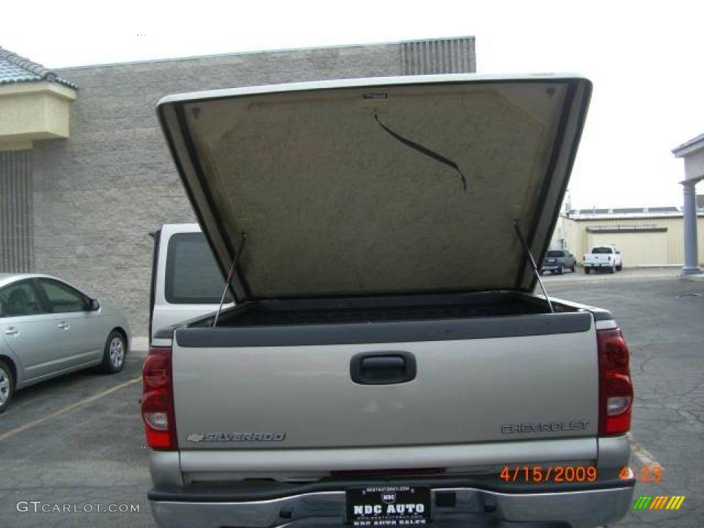 2003 Silverado 1500 LT Extended Cab 4x4 - Light Pewter Metallic / Tan photo #32