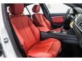 Coral Red 2016 BMW 3 Series 328i Sedan Interior Color