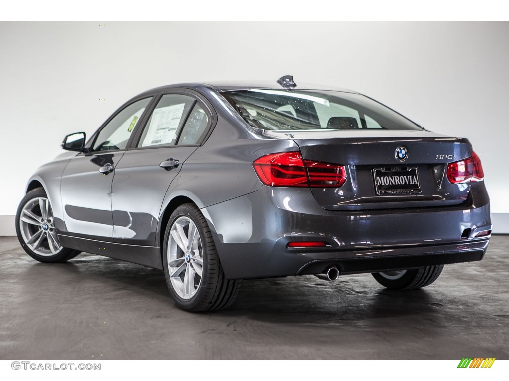 2016 3 Series 320i Sedan - Mineral Grey Metallic / Black photo #3