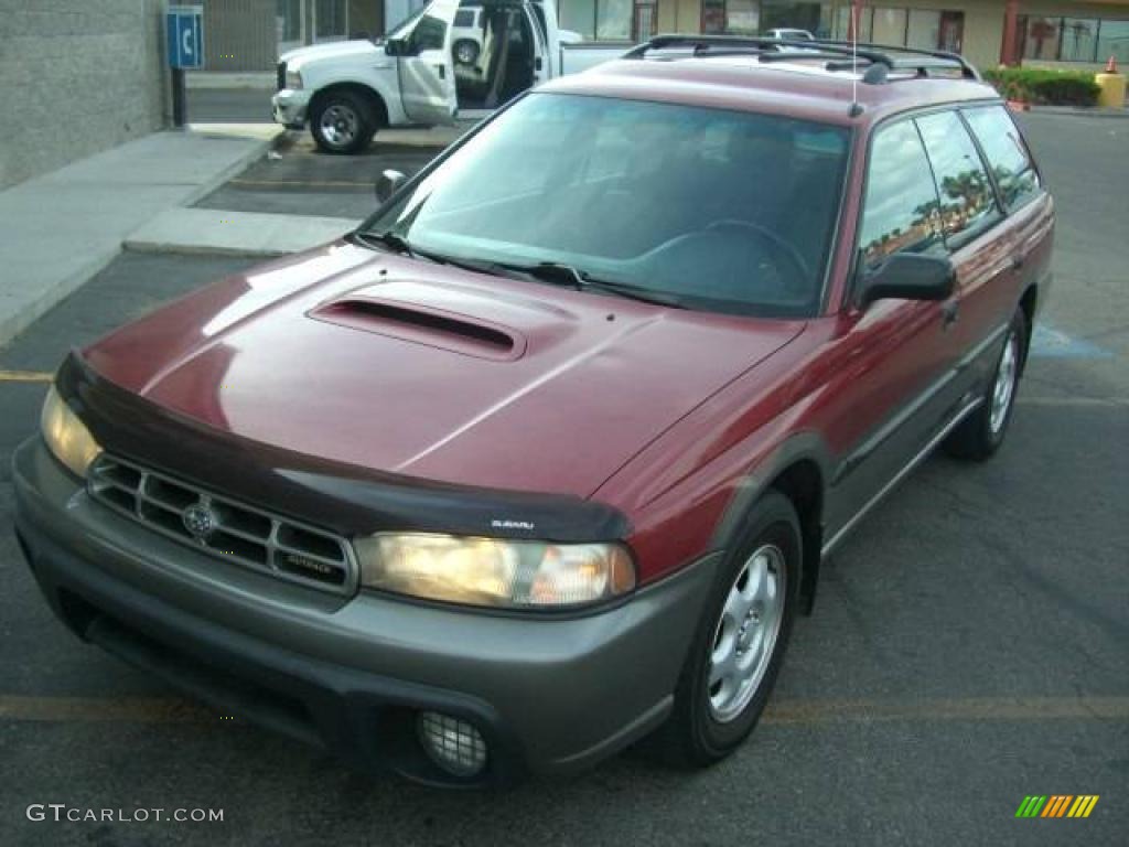 1997 Legacy Outback Wagon - Ruby Pearl / Grey photo #1