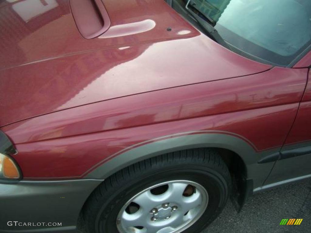 1997 Legacy Outback Wagon - Ruby Pearl / Grey photo #9