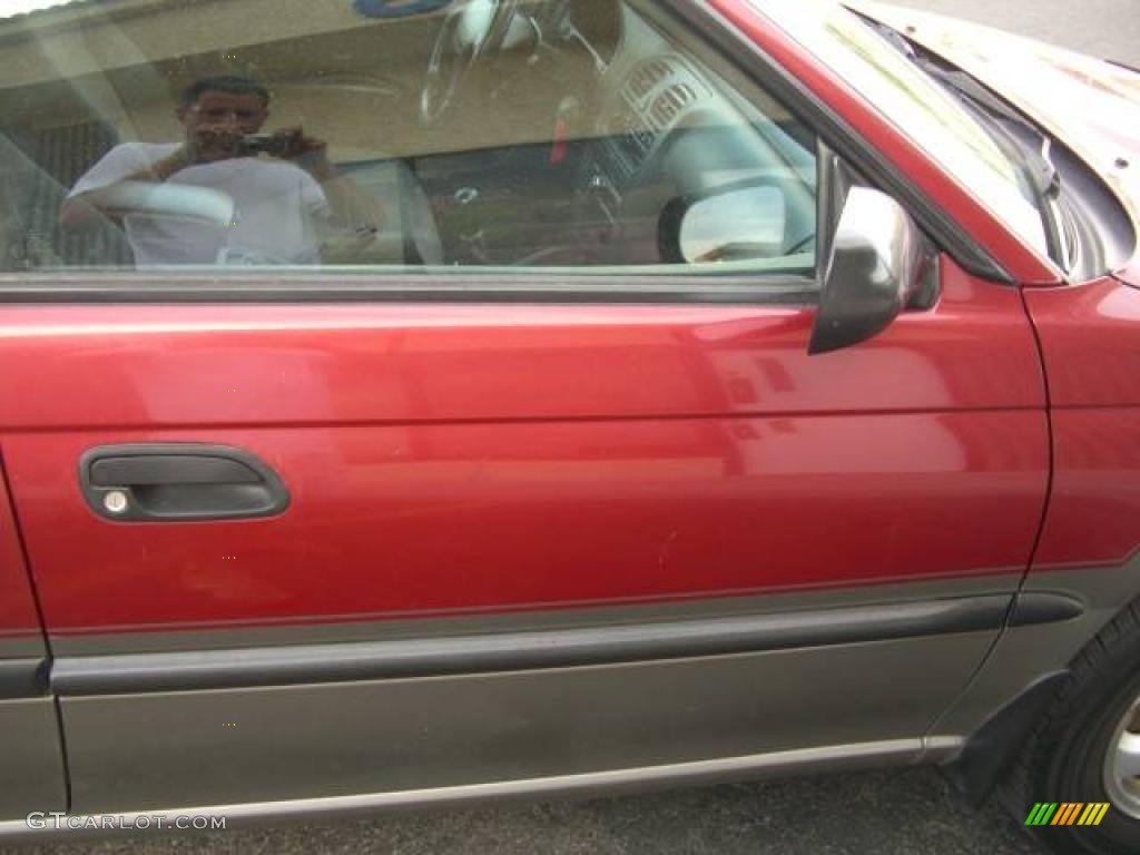 1997 Legacy Outback Wagon - Ruby Pearl / Grey photo #16