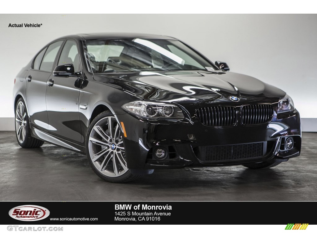 2016 5 Series 535i Sedan - Jet Black / Black photo #1