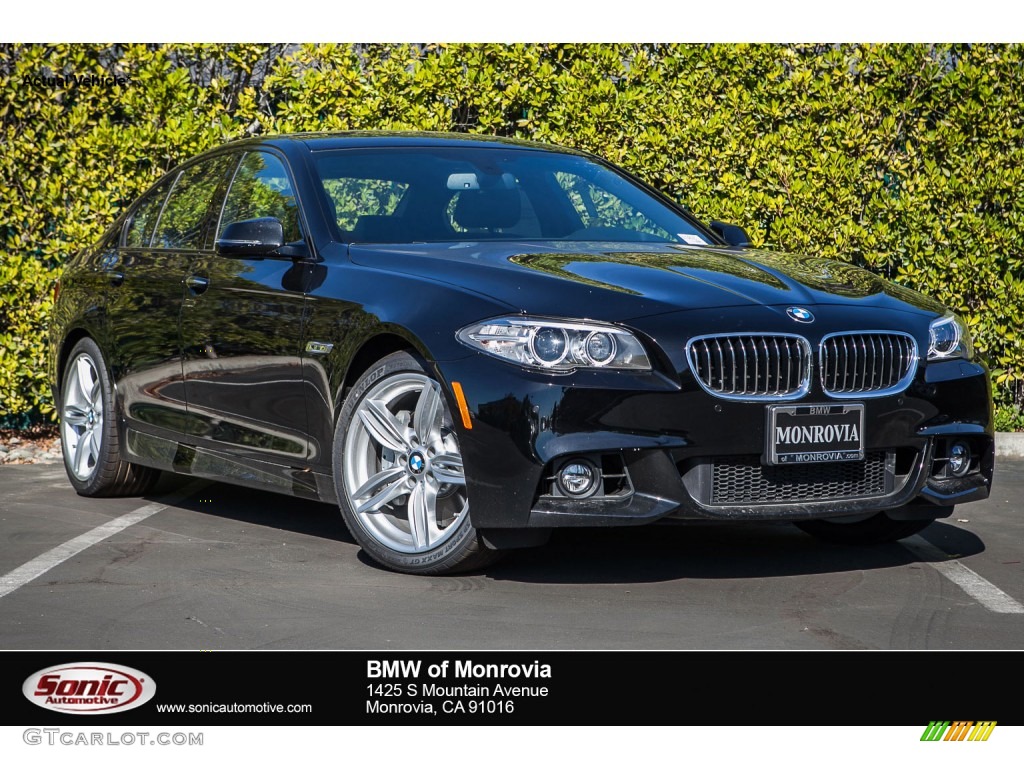 2016 5 Series 535i Sedan - Jet Black / Black photo #1
