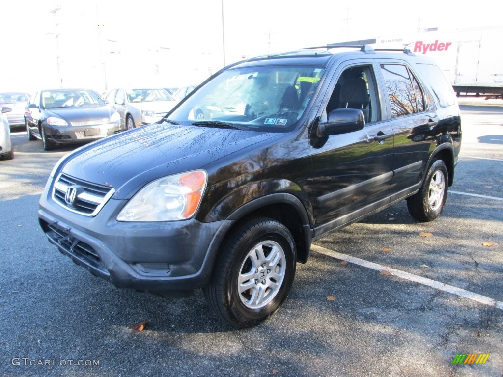 2002 CR-V EX 4WD - Nighthawk Black Pearl / Black photo #2