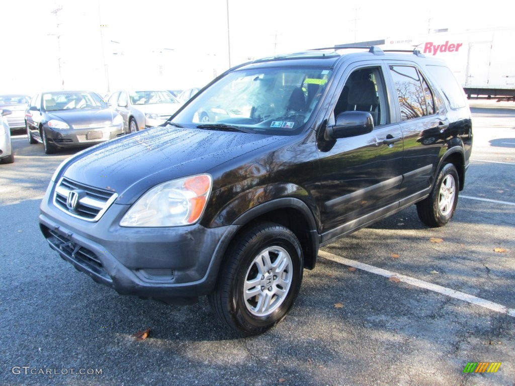 2002 CR-V EX 4WD - Nighthawk Black Pearl / Black photo #2