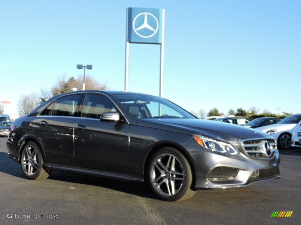 2016 E 350 4Matic Sedan - Steel Grey Metallic / Black photo #3