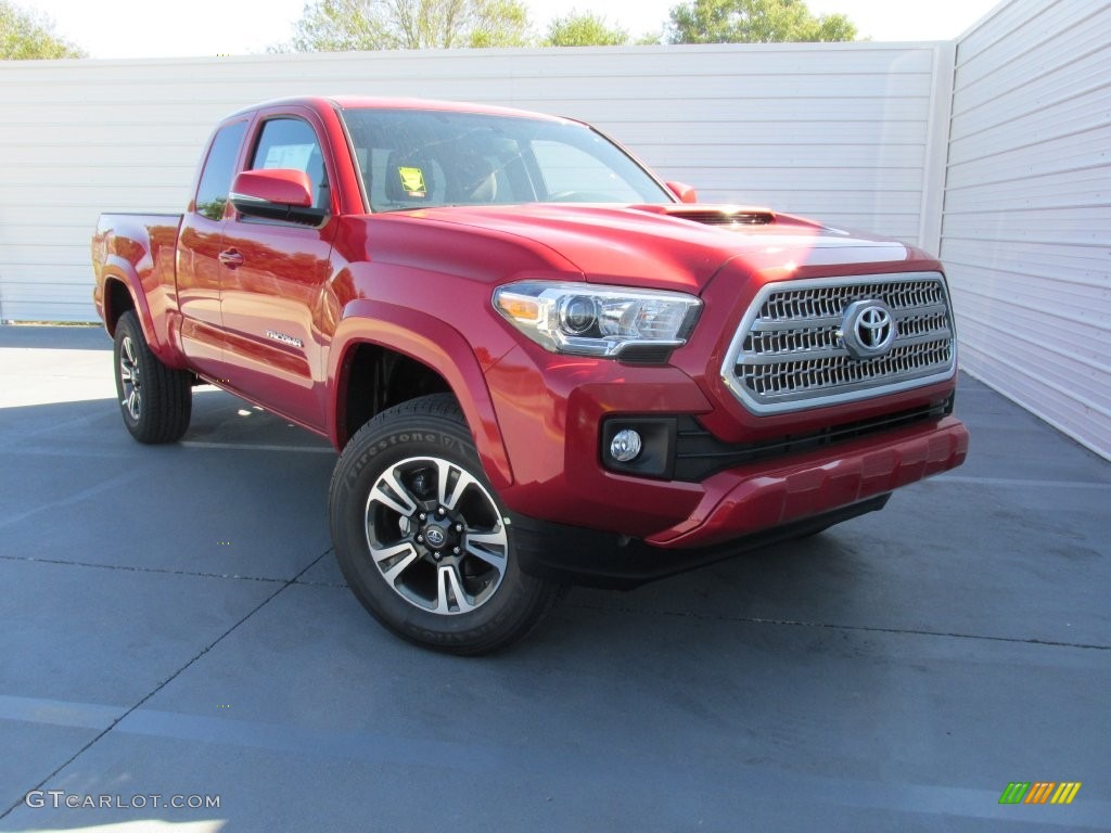 2016 Tacoma TRD Sport Access Cab - Barcelona Red Metallic / TRD Graphite photo #1